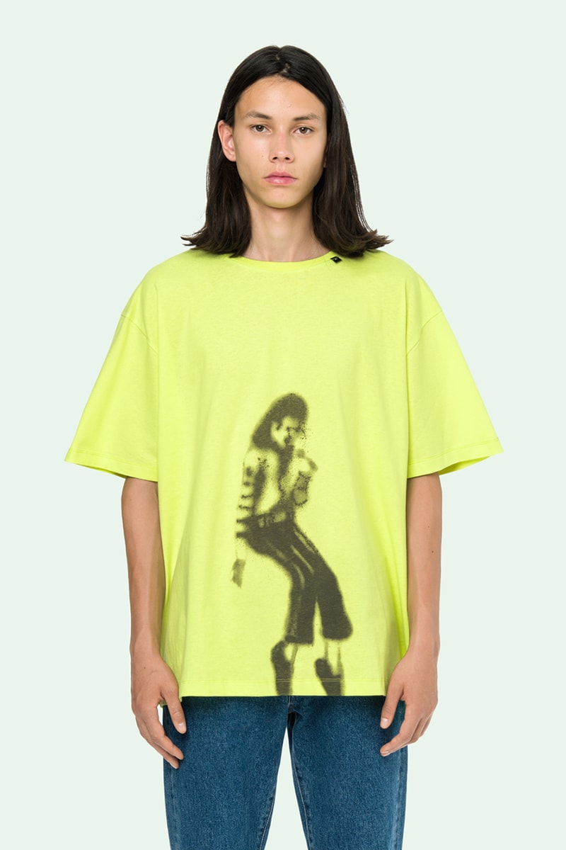 Off-White™ SS19 Michael Jackson Print hoodie tee shirt mj illusionist
