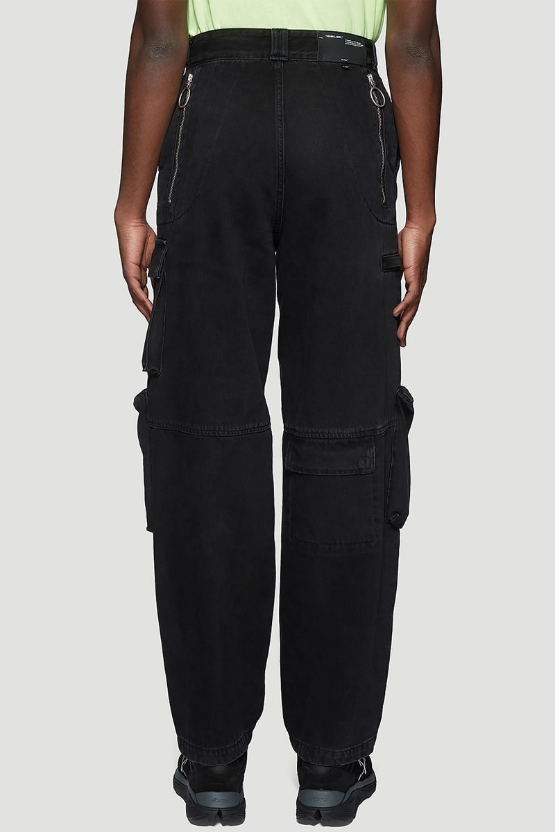 Off White Multi Pocket Jeans Release fashion info designer pants black