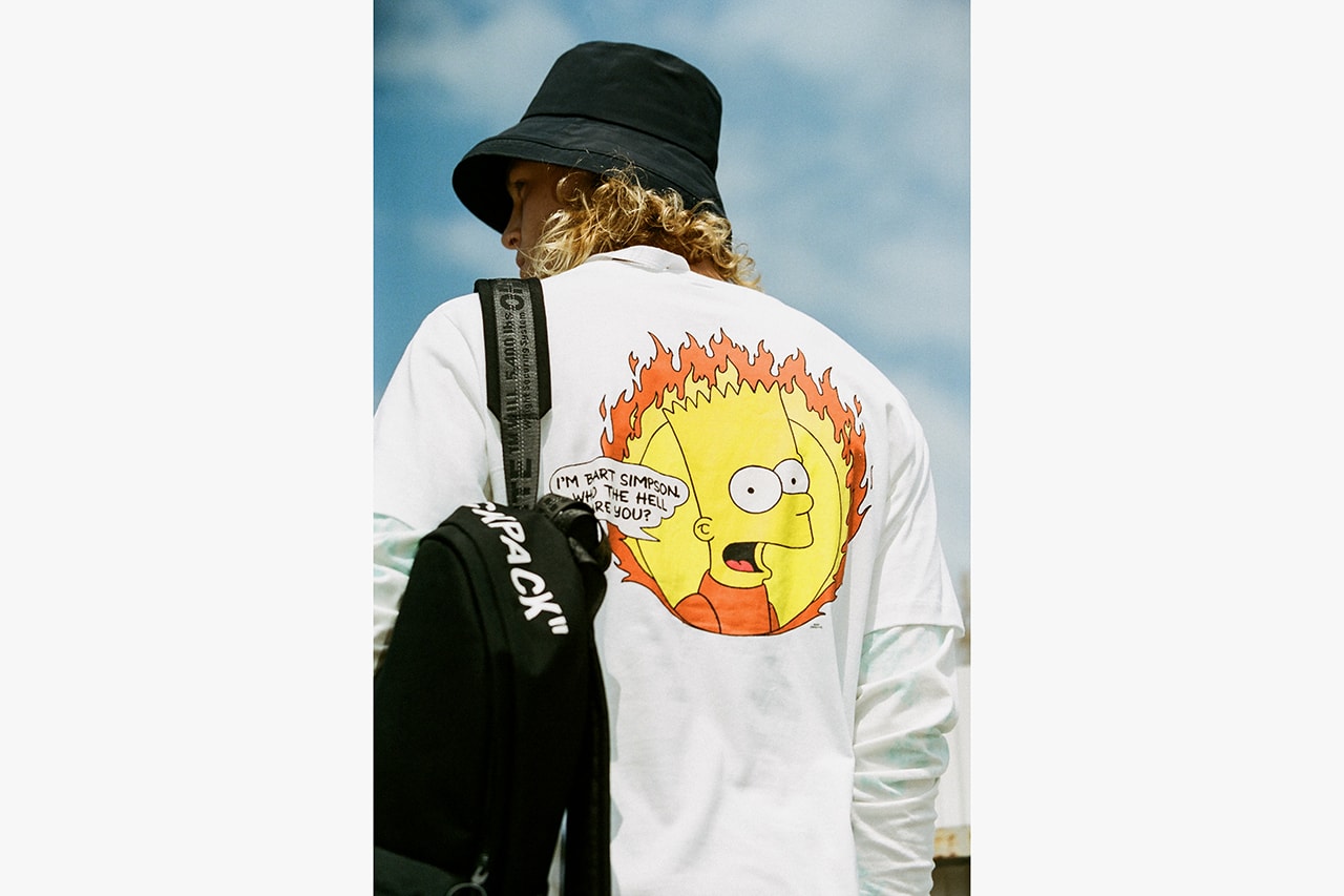Off-White Spring Summer 2019 Jim Stark Collection Bart Simpson "Rebel Without A Cause" 90s New York City Streetwear Inspiration Dondi White Graffiti Artist Graphics New Collection HBX Drop Release Information