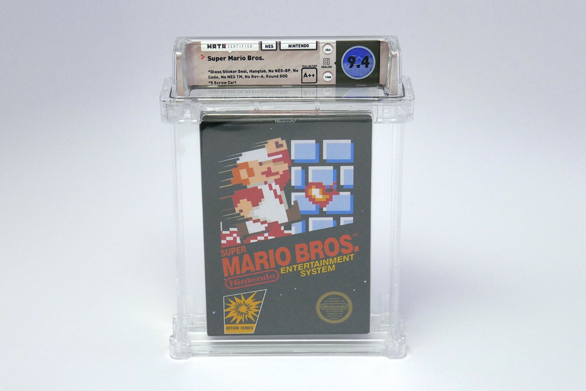 Original Super Mario Bros Auctioned $100K USD 100150 Wata Games Sold Nintendo