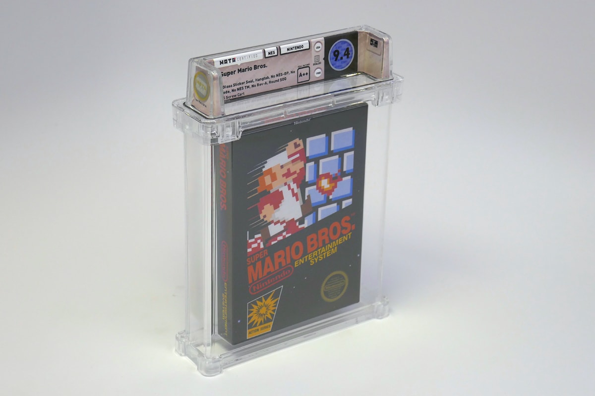 Original Super Mario Bros Auctioned $100K USD 100150 Wata Games Sold Nintendo