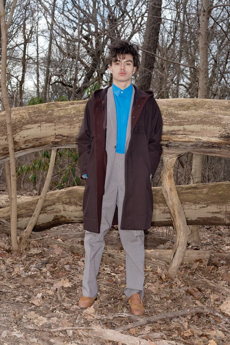 Overcoat Fall/Winter 2019 Lookbook Collection nyc new york Ryuhei Oomaru designer interview fashion week new york february