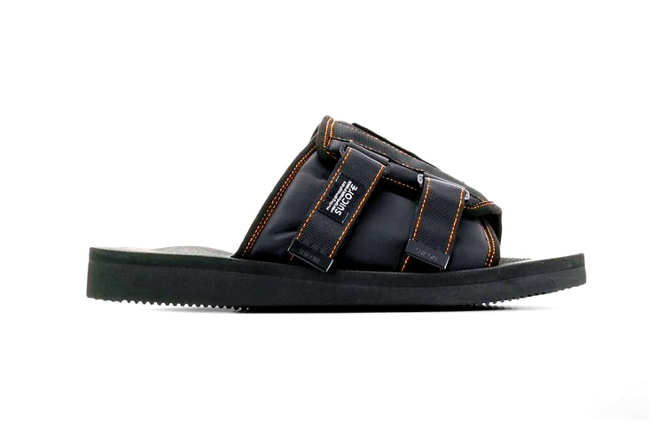 Palm Angels x Suicoke Drop Patch Slider Sandals "Black/Orange"