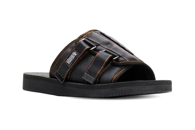 Palm Angels Suicoke Patch Slider Sandals Black Orange Release