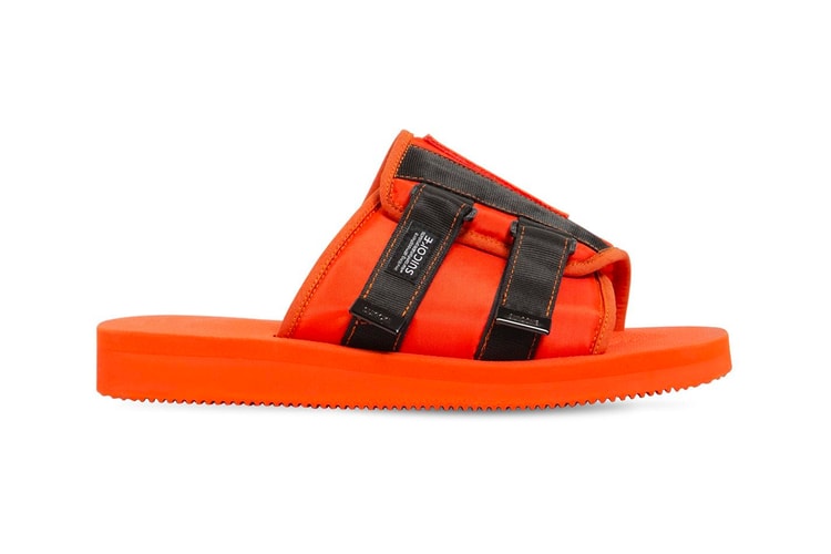 Palm Angels & Suicoke's Patch Slider Sandals Arrive in Neon Orange