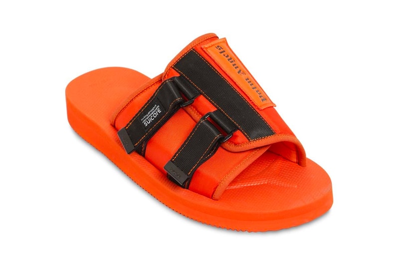 PALM ANGELS SUICOKE Patch Slider Sandals Release Info Orange Black