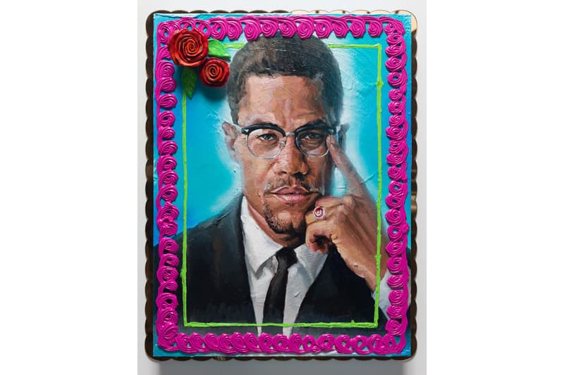 patrick martinez exhibition fort gansevoort artworks cake paintings neon artwork