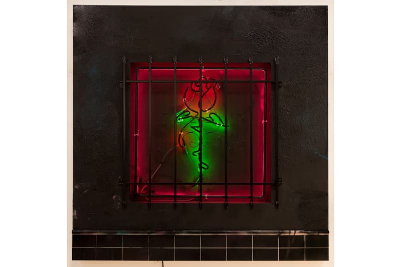patrick martinez exhibition fort gansevoort artworks cake paintings neon artwork