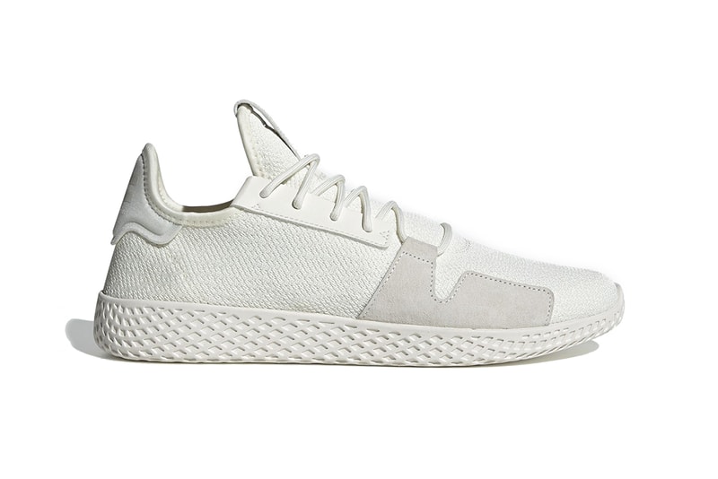 pharrell williams adidas originals tennis hu v2 2019 february footwear black white tonal all over