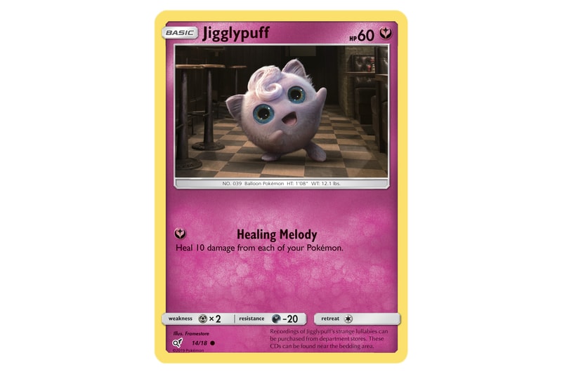 New 'Detective Pikachu' Trading Cards pokemon compnay jigglypuff psyduck mr mime