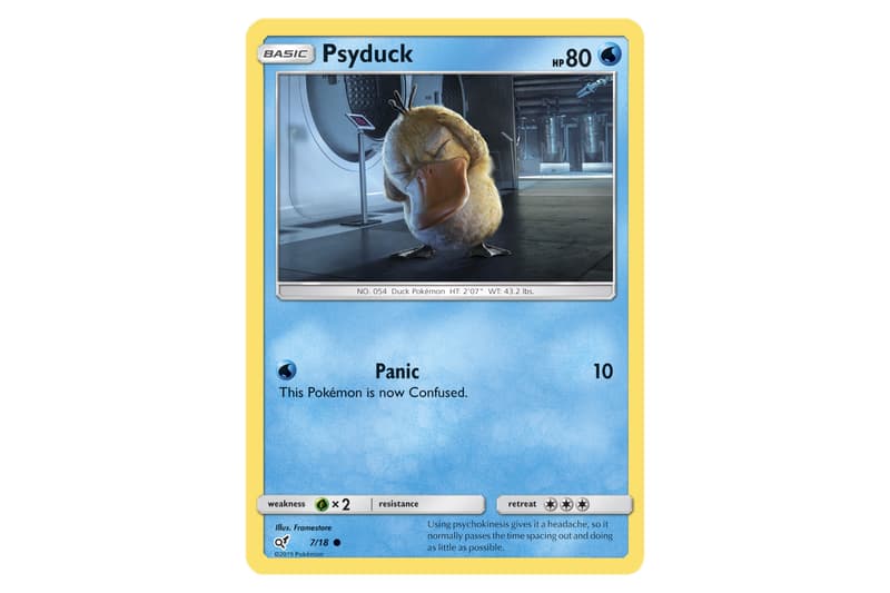 New 'Detective Pikachu' Trading Cards pokemon compnay jigglypuff psyduck mr mime