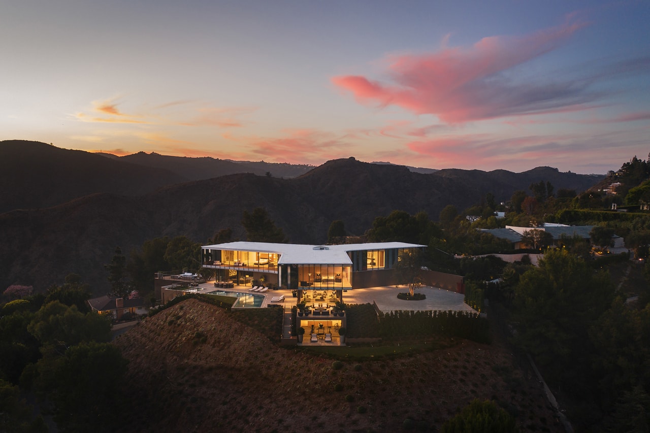 Orum Residence spf architects bel air los angeles propellor shaped house california