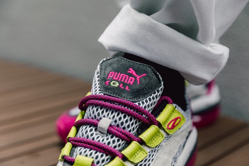 PUMA Cell Venom "Fresh" Closer Look '90s running cushioning bright colors sail neon green pink grey white 