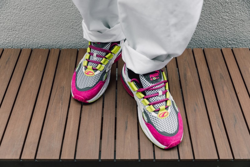 PUMA Cell Venom "Fresh" Closer Look '90s running cushioning bright colors sail neon green pink grey white 
