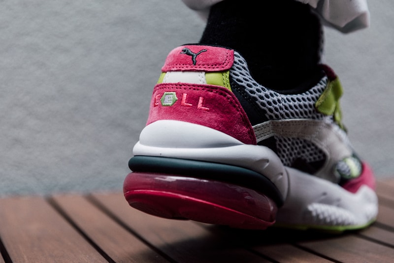 PUMA Cell Venom "Fresh" Closer Look '90s running cushioning bright colors sail neon green pink grey white 