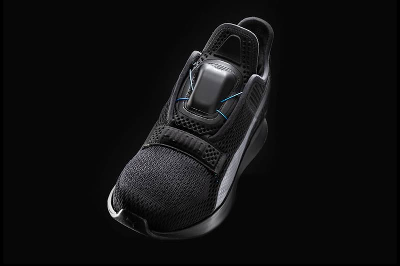 PUMA Introduces New Self-Lacing Running Sneakers grey silver drop release date images iphone apple android app watch cross training footwear sportswear