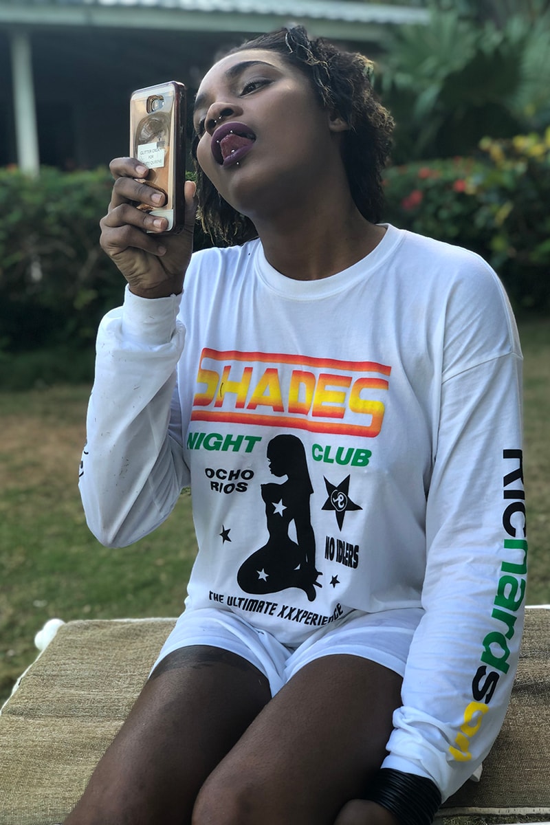 Richardson shades jamaica nightclub exotic dancers strippers tee shirt long sleeve hoodie key chain pouch towel slide sandals