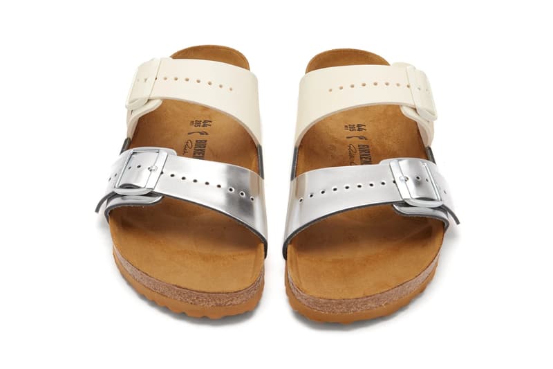 Rick Owens Birkenstock Arizona Release Info Date Cream Silver Black Leather Sandals Spring Summer 2019