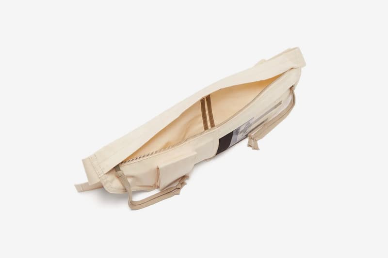 Rick Owens DRKSHDW Aliens Canvas Belt Bag Release white beige matchesfashion.com closer look buy cop purchase