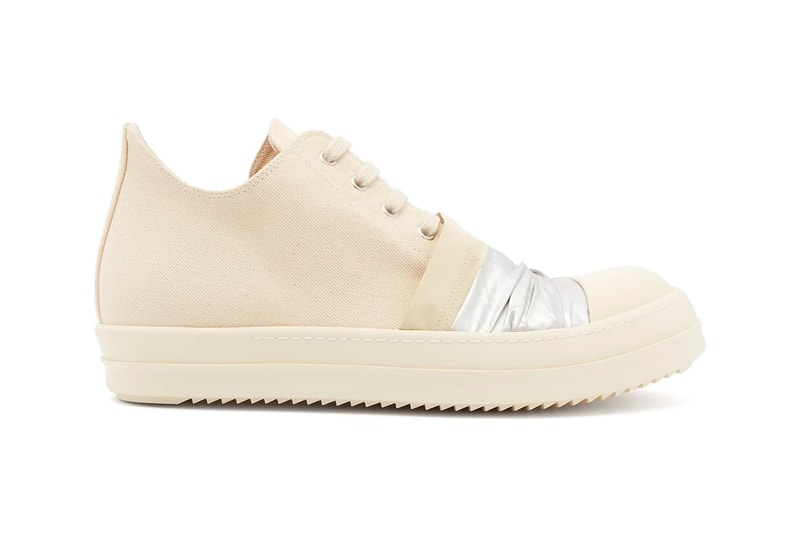 Rick Owens DRKSHDW Duck Tape Ramones Low Top Release Cream White