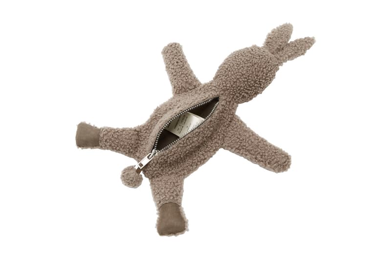 Rick Owens Bunny & Cyclops Pouches Drop Info Black Fur Bunny Pouch Grey Shearling Cyclops Pouch Black Leather Cyclops Pouch made in italy ssense zip