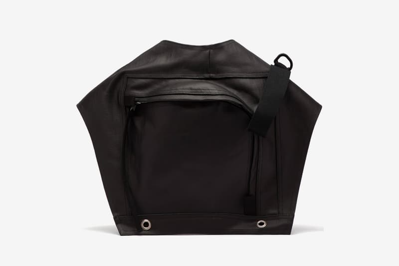 Rick Owens Rubberized-Cotton Utility Belt Bag Release Black 