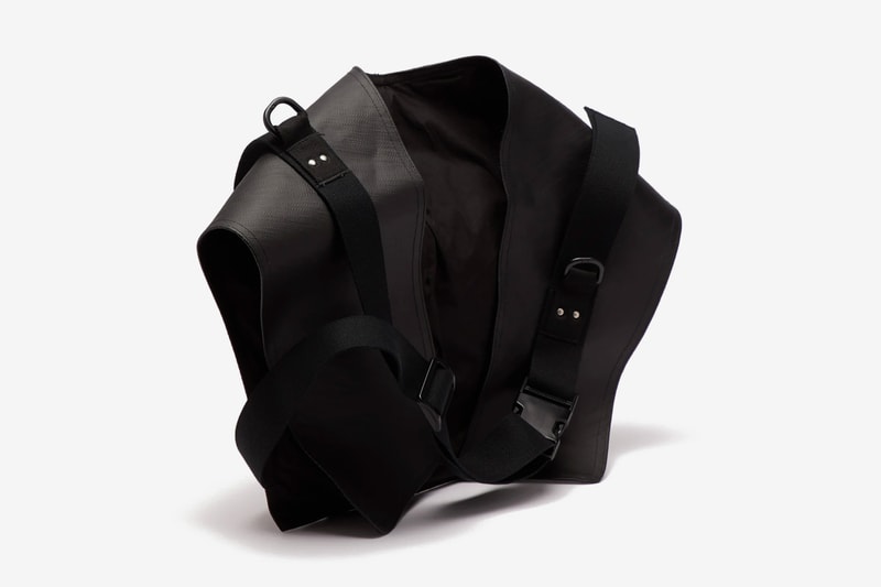 Rick Owens Rubberized-Cotton Utility Belt Bag Release Black 
