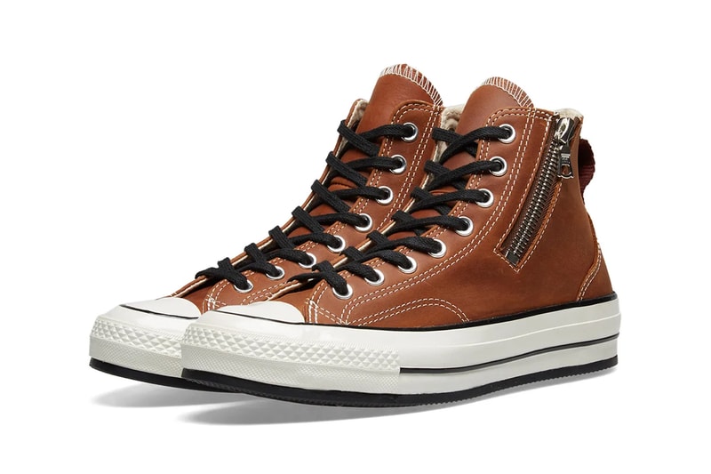 RIRI Zipper Converse Chuck Taylor All Star '70 Release Info Brown Leather Sand Suede Black Canvas