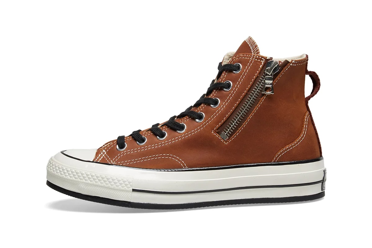 RIRI Zipper Converse Chuck Taylor All Star '70 Release Info Brown Leather Sand Suede Black Canvas