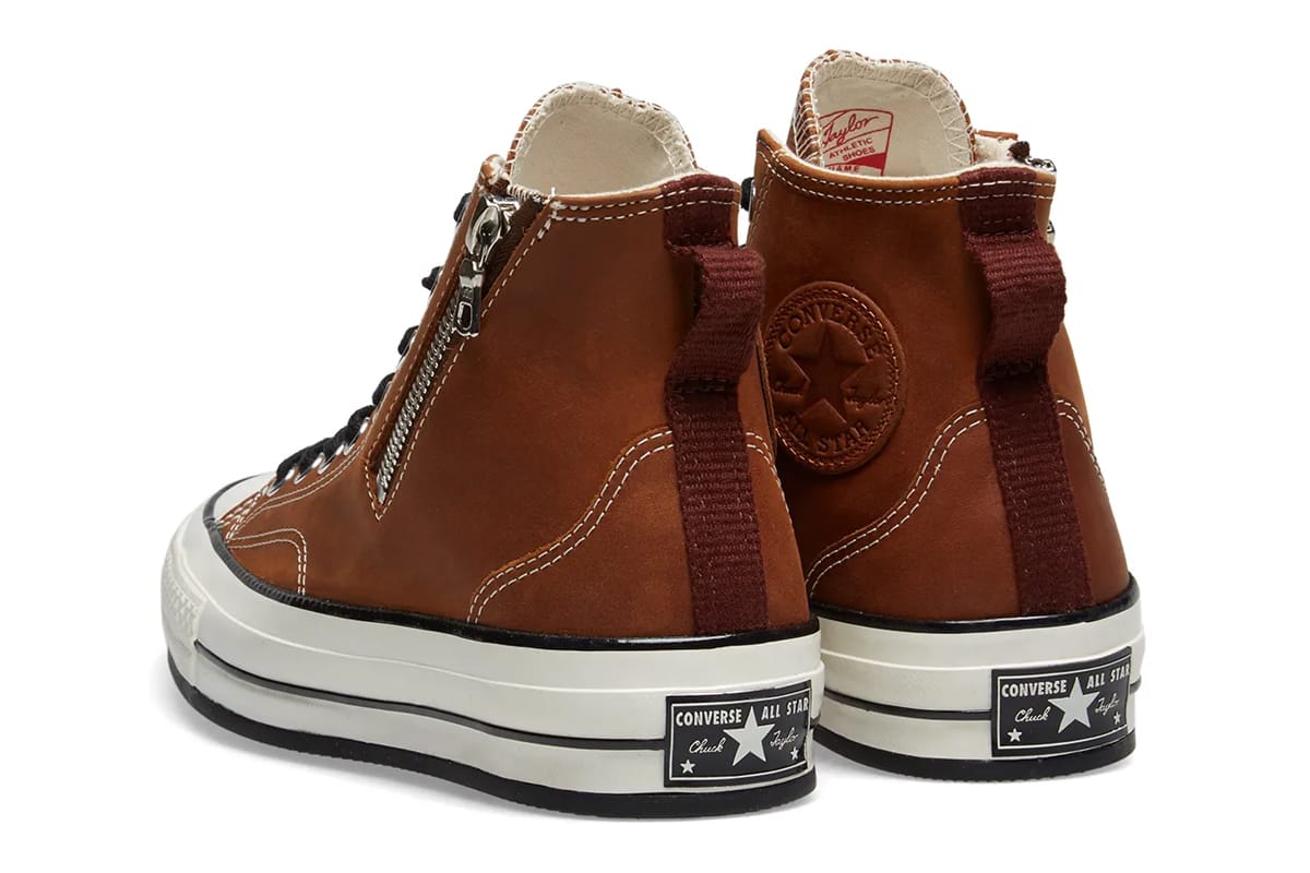 converse all star brown leather high tops