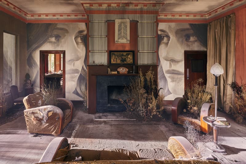 rone empire installation sherbrooke australia abandoned mansion johnny cash hurt artworks murals portraits paintings