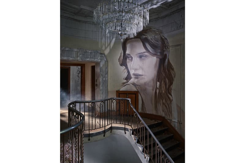 rone empire installation sherbrooke australia abandoned mansion johnny cash hurt artworks murals portraits paintings