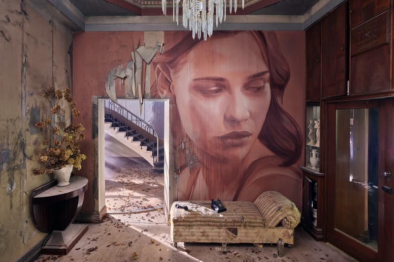 rone empire installation sherbrooke australia abandoned mansion johnny cash hurt artworks murals portraits paintings