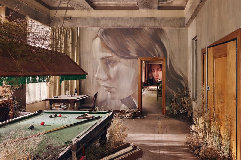 rone empire installation sherbrooke australia abandoned mansion johnny cash hurt artworks murals portraits paintings