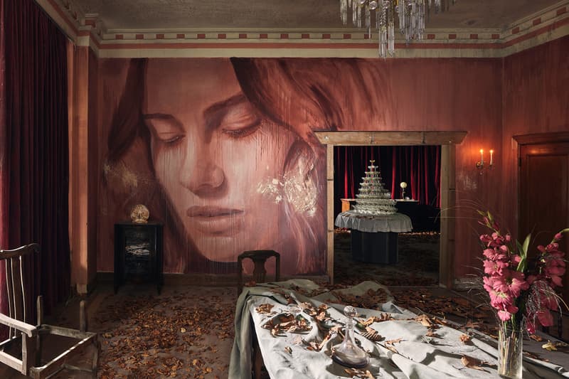 rone empire installation sherbrooke australia abandoned mansion johnny cash hurt artworks murals portraits paintings