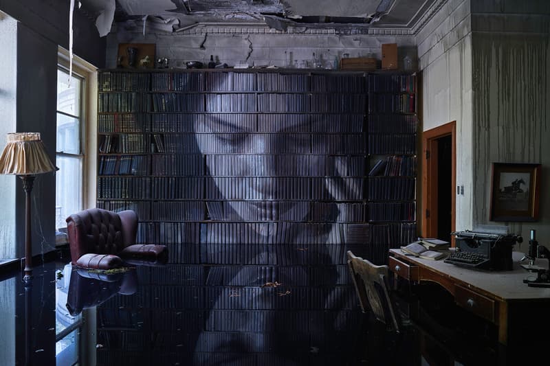 rone empire installation sherbrooke australia abandoned mansion johnny cash hurt artworks murals portraits paintings