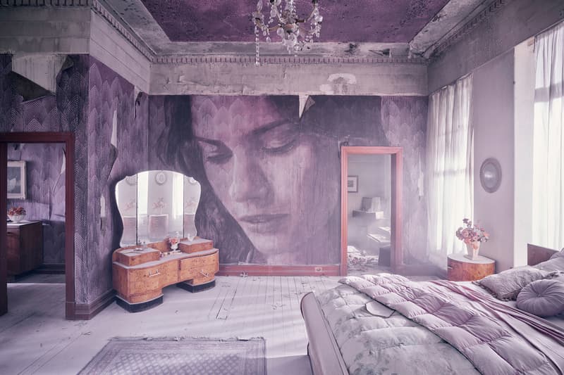 rone empire installation sherbrooke australia abandoned mansion johnny cash hurt artworks murals portraits paintings