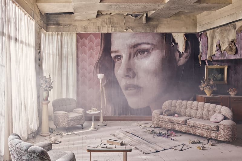 rone empire installation sherbrooke australia abandoned mansion johnny cash hurt artworks murals portraits paintings