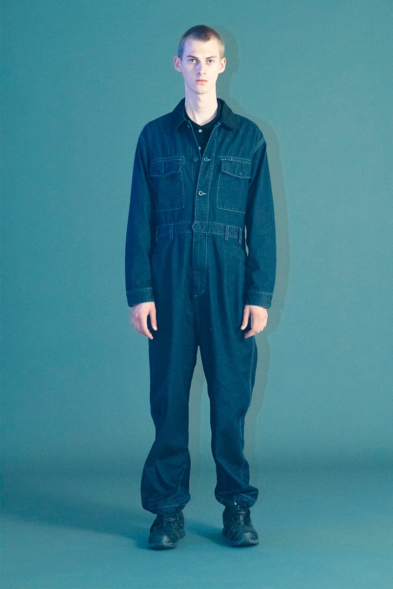 ROTOL Spring/Summer 2019 Lookbook japan workwear americana 3m jeans stitch detailing kimono haori jeans denim orange neon earthy tone coverall outwear jacket tshirt shirt tailoring tailor 