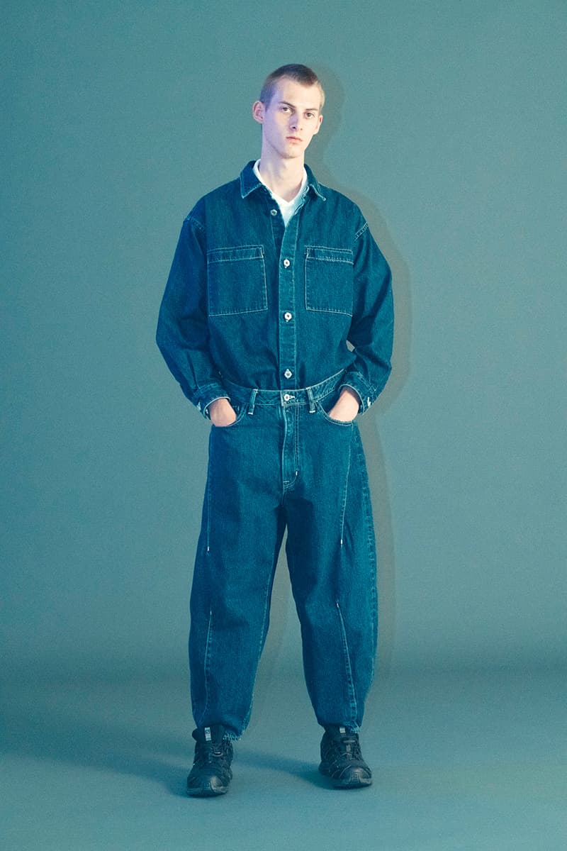 ROTOL Spring/Summer 2019 Lookbook japan workwear americana 3m jeans stitch detailing kimono haori jeans denim orange neon earthy tone coverall outwear jacket tshirt shirt tailoring tailor 