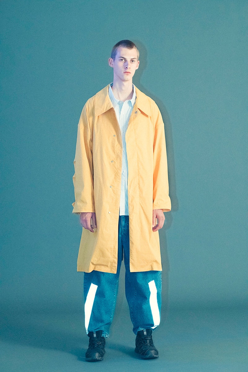 ROTOL Spring/Summer 2019 Lookbook japan workwear americana 3m jeans stitch detailing kimono haori jeans denim orange neon earthy tone coverall outwear jacket tshirt shirt tailoring tailor 