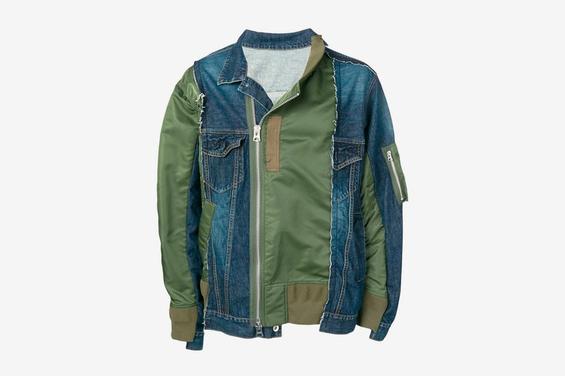 sacai Contrast Bomber Jacket Release Info Date Green Denim Chitose Abe Spring Summmer 2019