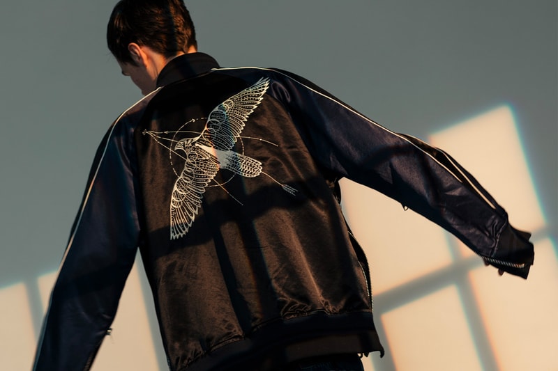 sacai Spotlights Its Coveted SS19 Collabs in Haven's New Editorial dr woo pendleton hoodie denim stadium jacket t shirt shoulder bag porter release drop date price info images apparel 