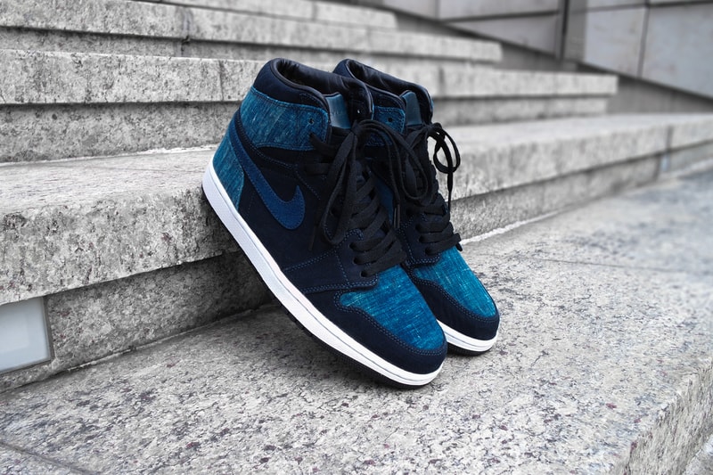 Simple Union Nike Air Jordan 1 Denim Custom jeans blue hand crafted 
