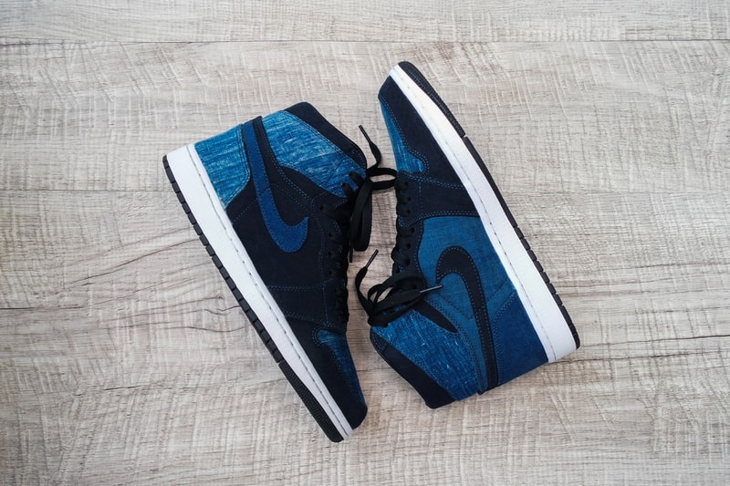 Simple Union Nike Air Jordan 1 Denim Custom jeans blue hand crafted 