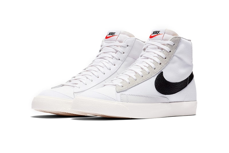 slam jam nike blazer mid class of 1977 white black sail nike sportswear footwear 2019 february