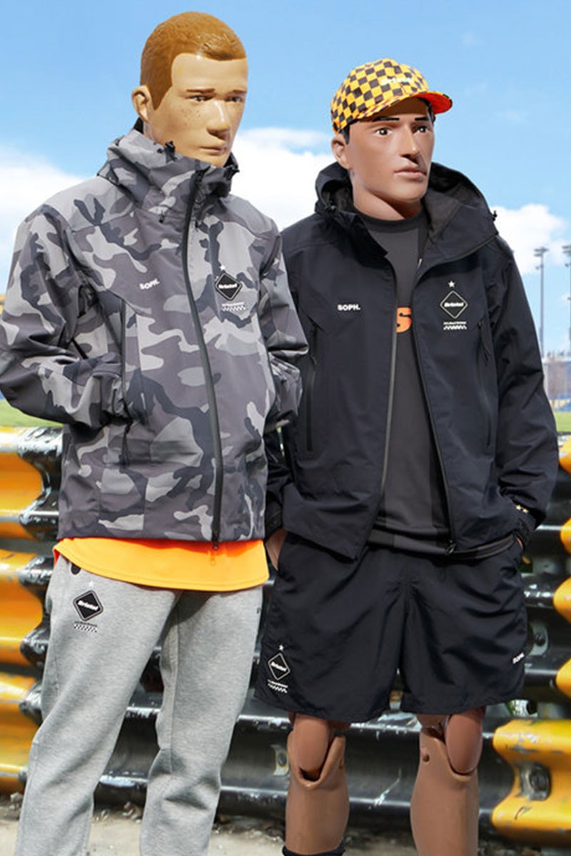 SOPHNET.'s F.C.Real Bristol SS19 Lookbook soccer football spring summer 2019 nascar racing track