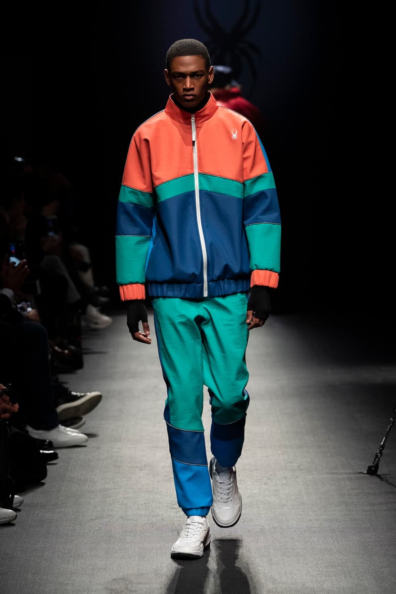 Spyder Debuts Fall/Winter 2019 Collection Sleek Tech-wear Retro-Inspired Streetwear tracksuits fleece sweatshirts oversized puffers 90s
