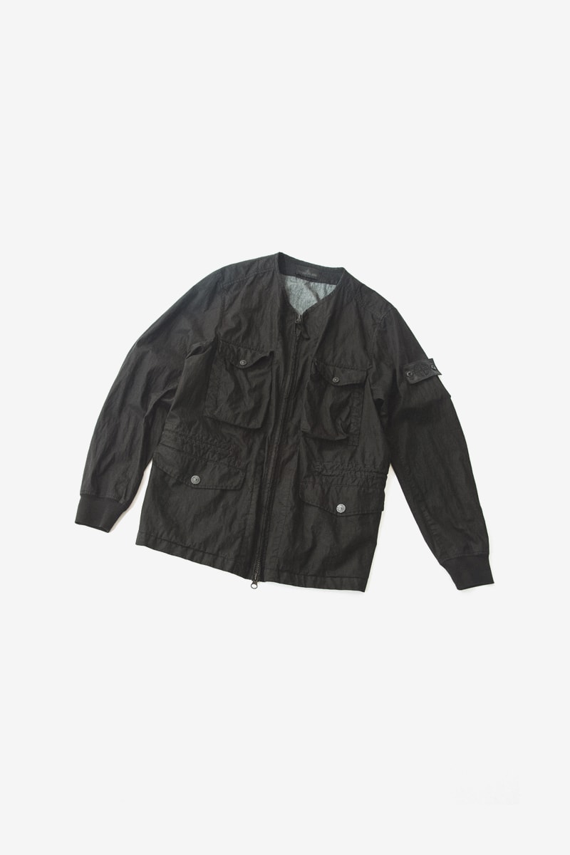 Stone Island Drops More For Its Shadow Project SS19 Collection green black bomber over shirt puffer jacket chest rig white t shirt info release drop date images apparel accessories