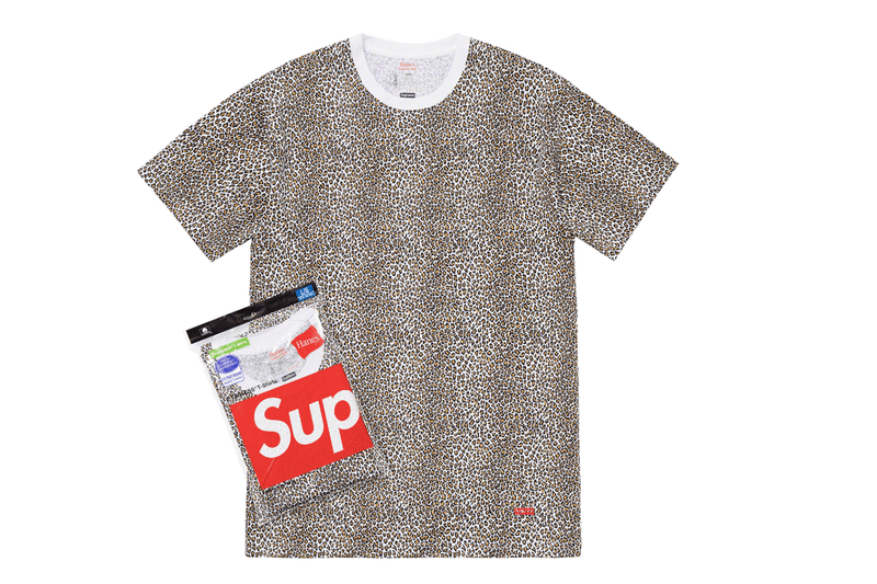 Supreme Spring/Summer 2019 Accessories Leopard Print Tees Hanes